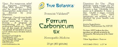 Display Panel (Ferrum Carbonicum 6x 25 Gm V1 7 2013)
